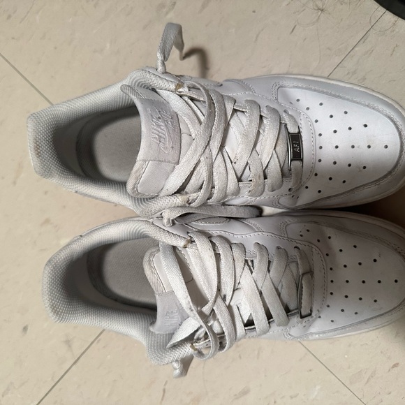 Nike Air Force 1 White Sneakers - Picture 10 of 10